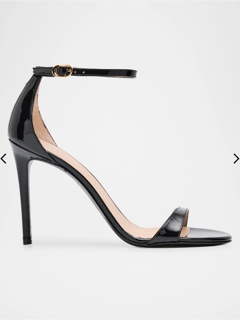 Stuart Weitzman Black Patent leather Nudist II